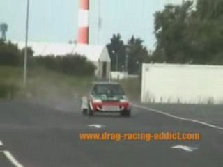 Mise au point / Essais n°2 de 205 dragster à moteur SUPRA