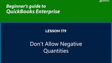 179 - Don't Allow Negative Quantities