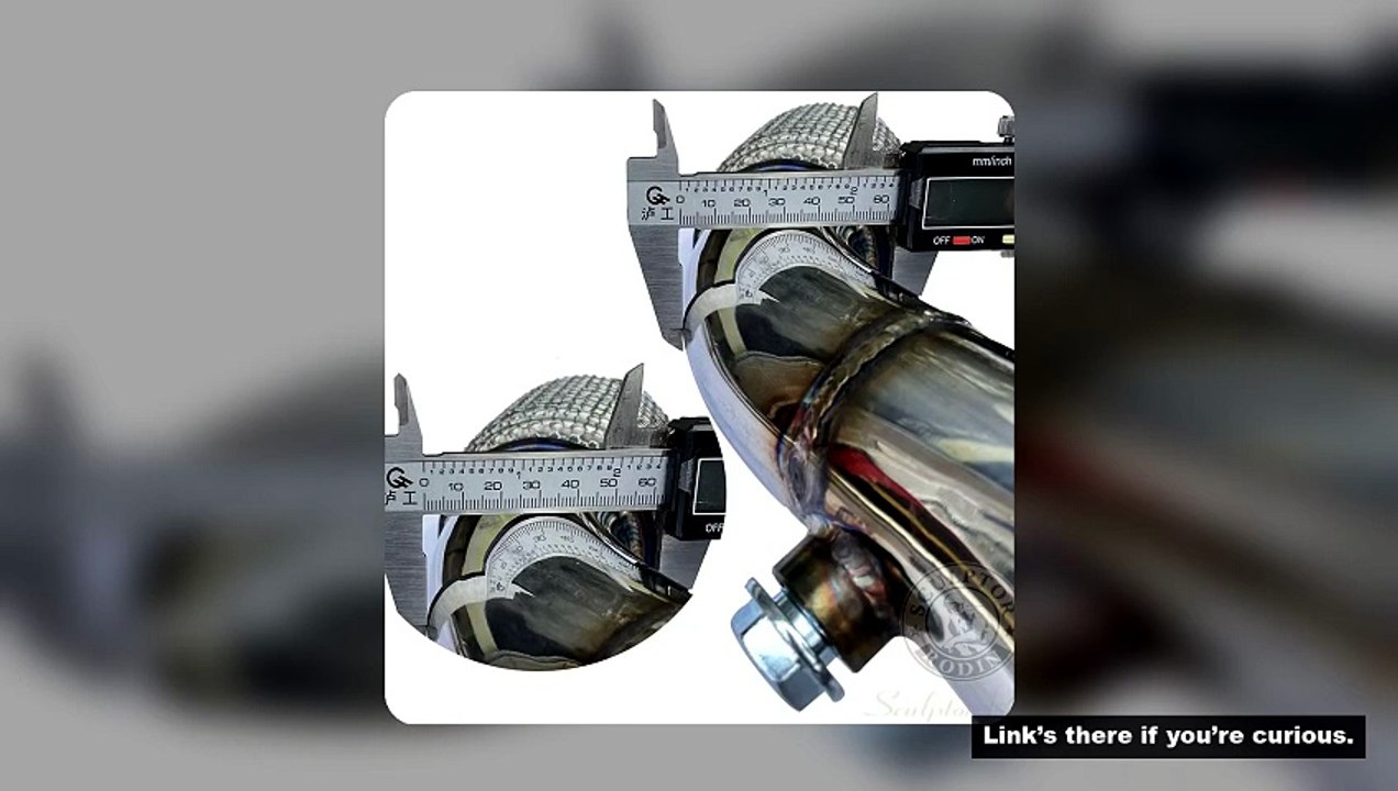 2.5 inch downpipe for VW MK7 ea211 engine a3 golf 1.4t