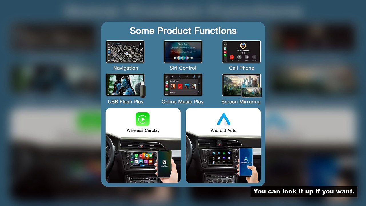 AUTOABC New Wireless Carplay and Android Auto for VW MIB1/MIB2 Platform Golf 7 GTD 2013-2019 with Mi