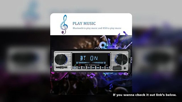 SINOVCLE Car 1 DIN Radio 1 DIN Stereo Digital Car Bluetooth FM Audio Music USB / SD with In Dash AUX