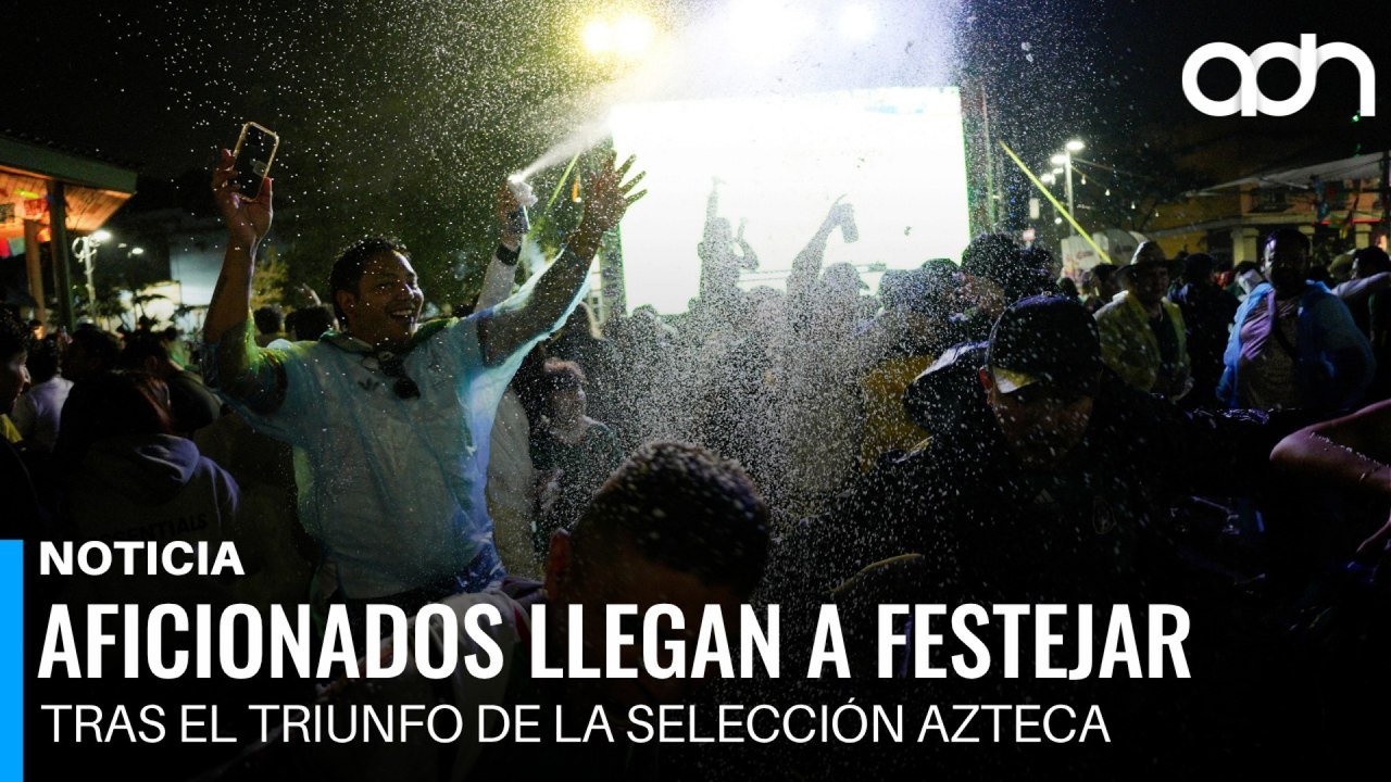 Así llega la afición a la Minerva para festejar la victoria de la Selección Azteca