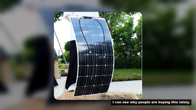 100W Flexible Monocrystalline Solar Panel Waterproof for Car Boat Home 12V Battery Charger