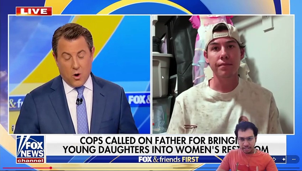Father defends bringing daughters into empty women's restroom after POLICE called