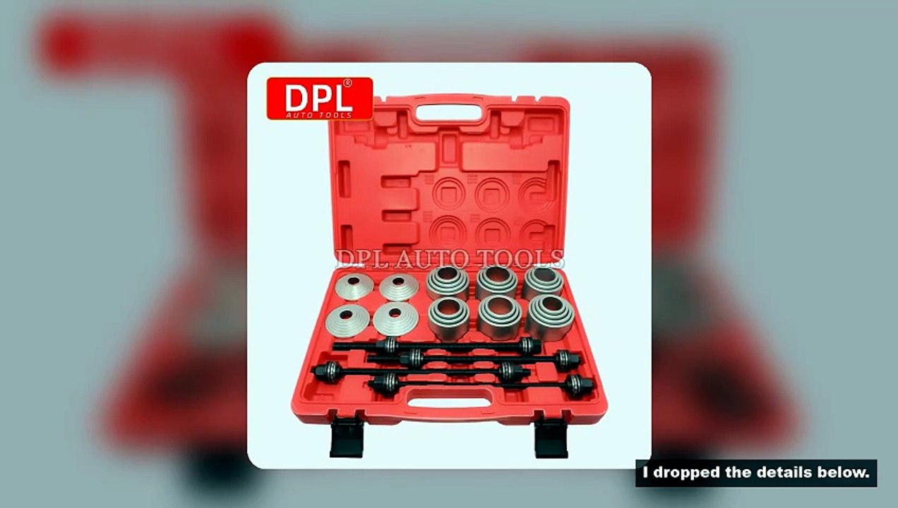 28pc Pull Press Sleeve Kit Remove Bushes Bushing Bearings Seals Pulling Spindles