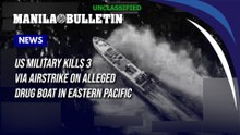 US Military kills 3 via airstrike on alleged drug boat in Eastern Pacific