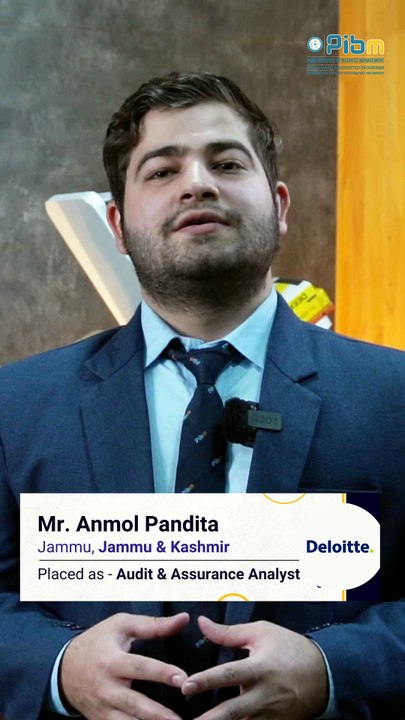 PIBM to Deloitte | MBA & PGDM Placements | Mr. Anmol Pandita | Batch 2024–26