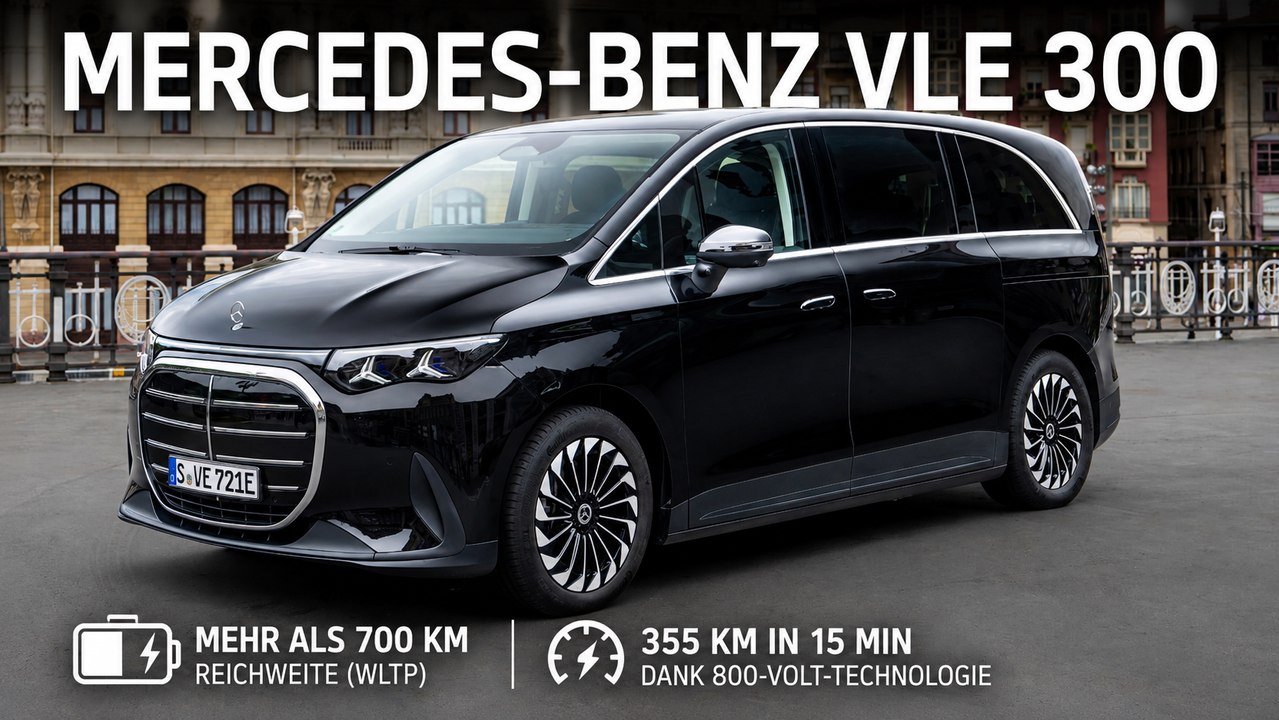 Mercedes-Benz VLE 300 Obsidian black metallic: Luxus trifft Raum