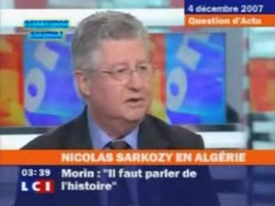 debat UPM Visite de Nicolas Sarkozy En Algerie