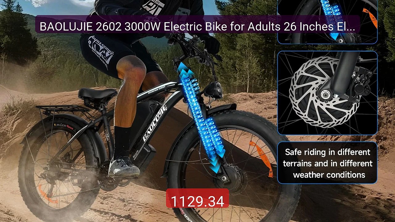 BAOLUJIE 2602 3000W Electric Bike for Adults 26 Inches Electri... -- Hot Deal 2026 | Limited Offer!