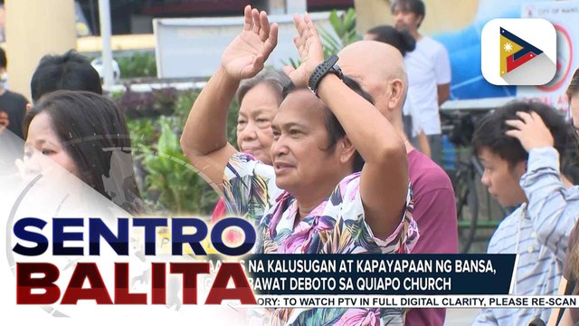 Mga deboto, maagang nagpunta sa Quiapo Church para mag-alay ng panalangin sa Poong Nazareno; kapayapaan sa bansa, dalangin ng bawat namamanata | ulat ni JM Thompson