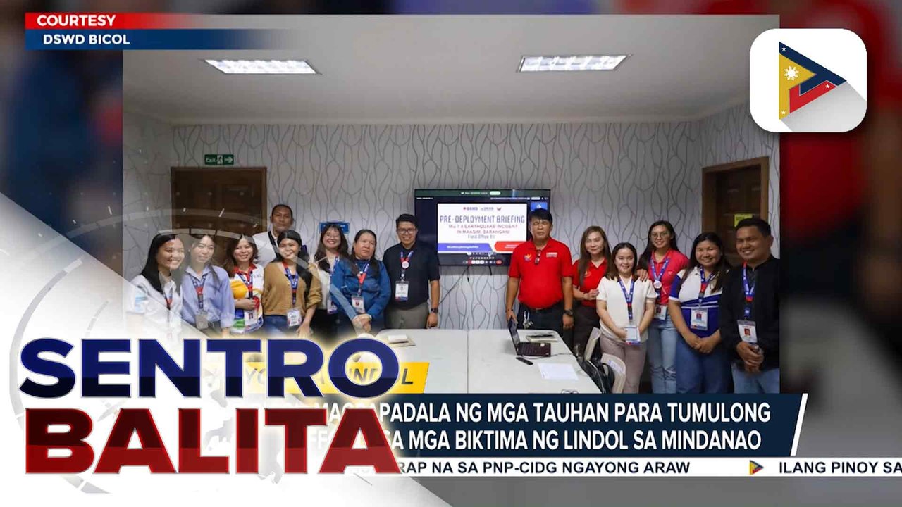 DSWD-Bicol, magpapadala ng mga tauhan para tumulong sa relief efforts sa mga biktima ng lindol sa Mindanao | ulat ni Dianna Mendez ng Radyo Pilipinas - Albay