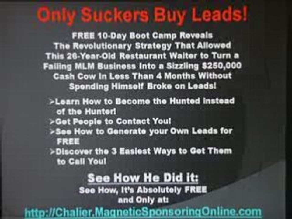 How to Sponsor Dozens Free for your MLM company. See how!