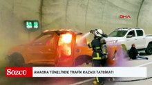 Amasra Tüneli'nde trafik kazası tatbikatı