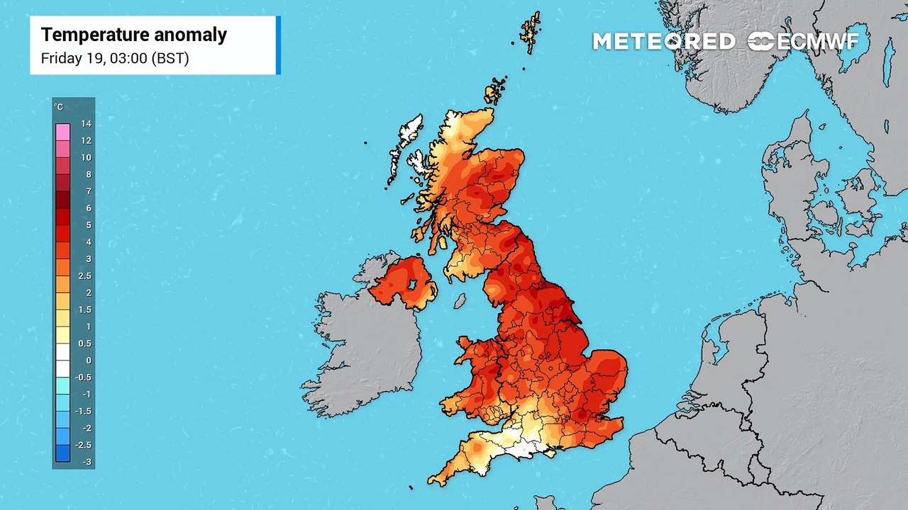 UK weather maps show where temperatures could hit 35°C next week