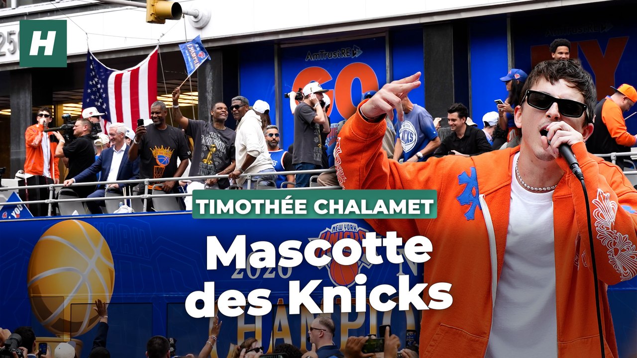 À la parade des Knicks, Timothée Chalamet a encore volé la vedette aux joueurs