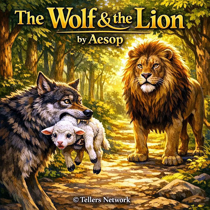 The Wolf & the Lion by Aesop