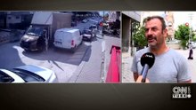 Geri giden kamyonete atladı, faciayı önledi