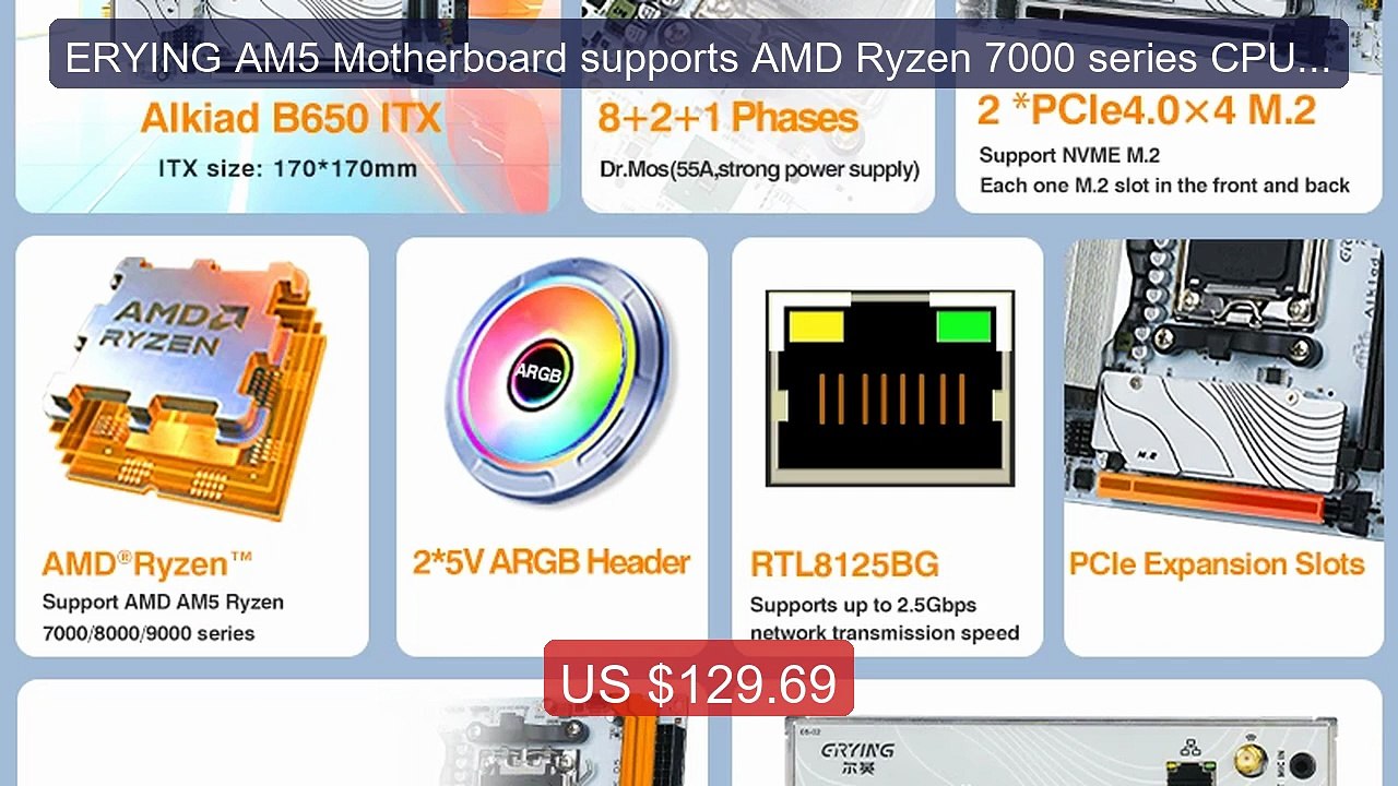 ERYING AM5 Motherboard supports AMD Ryzen 7000 series CPU proc... -- Best Buy 2026 | Great Quality!