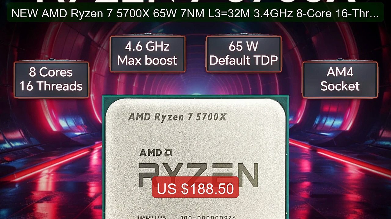 NEW AMD Ryzen 7 5700X 65W 7NM L3=32M 3.4GHz 8-Core 16-Thread R... -- Best Buy 2026 | Great Quality!