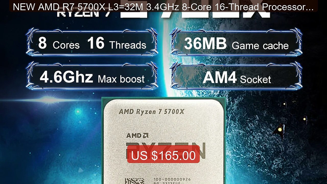 NEW AMD R7 5700X L3=32M 3.4GHz 8-Core 16-Thread Processor 65W ... -- Hot Deal 2026 | Limited Offer!