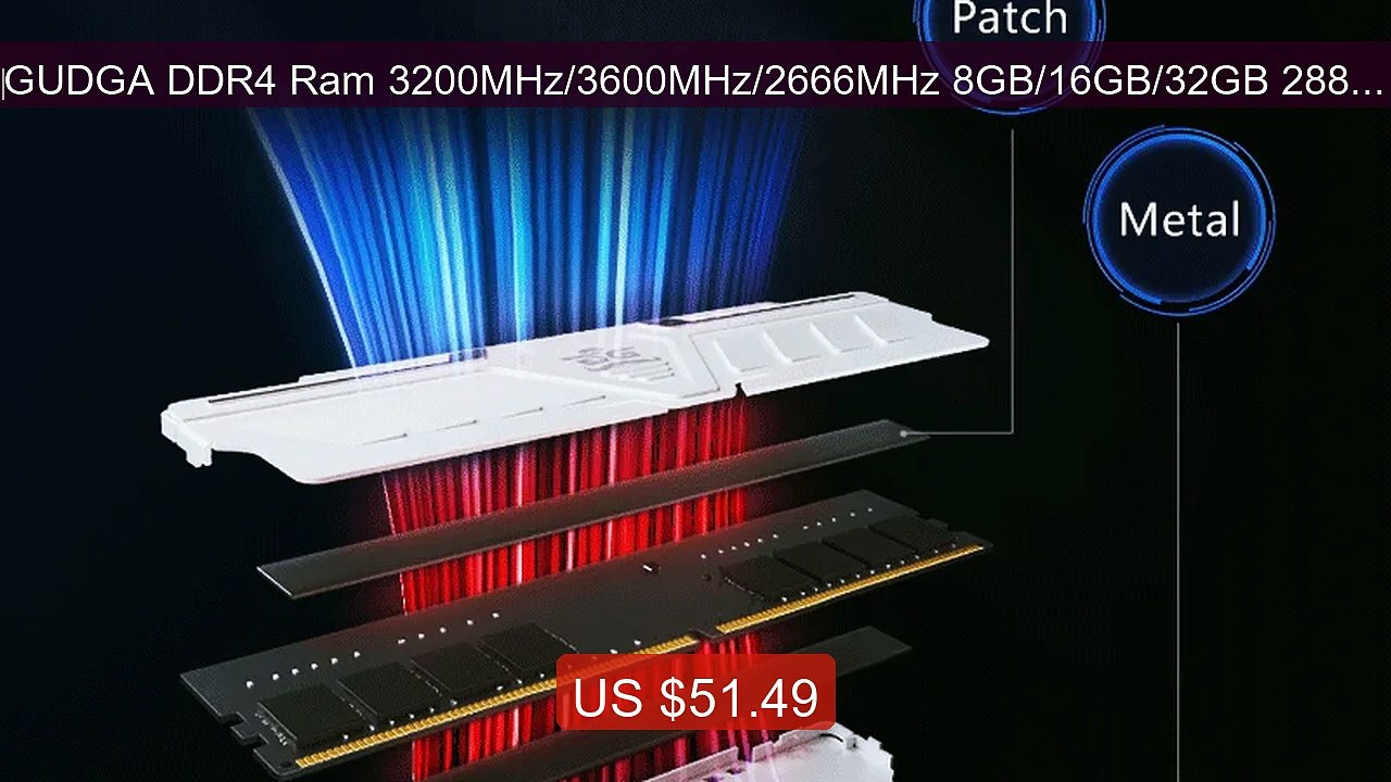 ‌GUDGA DDR4 Ram 3200MHz/3600MHz/2666MHz 8GB/16GB/32GB 288-Pin... -- Amazing Value 2026 | Must Have!