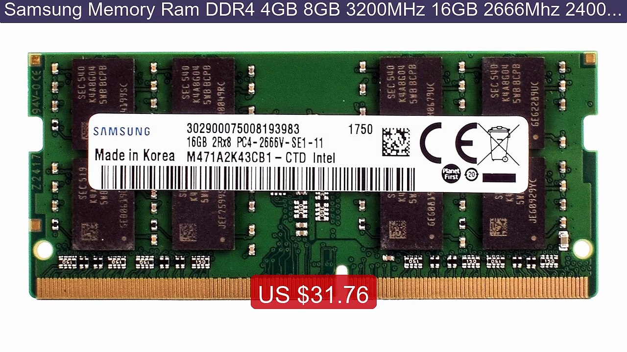 Samsung Memory Ram DDR4 4GB 8GB 3200MHz 16GB 2666Mhz 2400MHz 2133M... -- Best Deal 2026 | Shop Now!