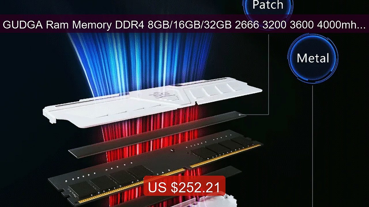 GUDGA Ram Memory DDR4 8GB/16GB/32GB 2666 3200 3600 4000mhz 1.2... -- Hot Deal 2026 | Limited Offer!