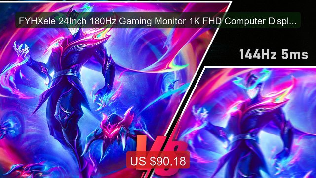 FYHXele 24Inch 180Hz Gaming Monitor 1K FHD Computer Display 1... Amazing Value 2026 | Must Have!