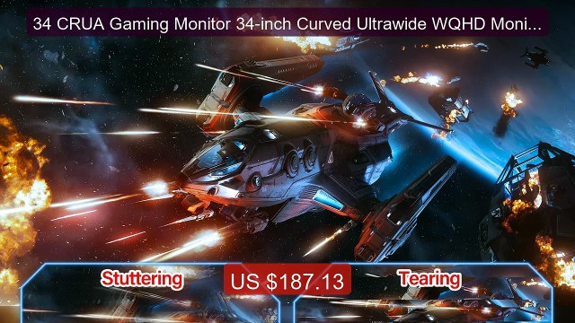 34 CRUA Gaming Monitor 34-inch Curved Ultrawide WQHD Monitor 3... Hot Deal 2026 | Limited Offer!