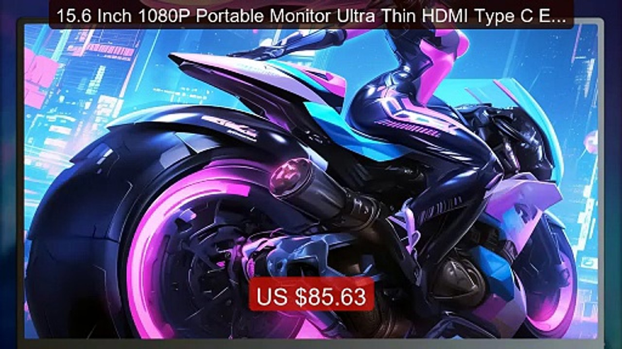 15.6 Inch 1080P Portable Monitor Ultra Thin HDMI Type C Ext... -- Top Pick 2026 | Unbeatable Price!
