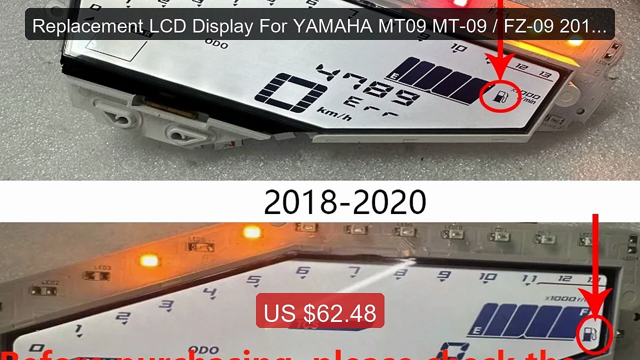 Replacement LCD Display For YAMAHA MT09 MT-09 / FZ-09 2013-2020 Sp... -- Best Deal 2026 | Shop Now!