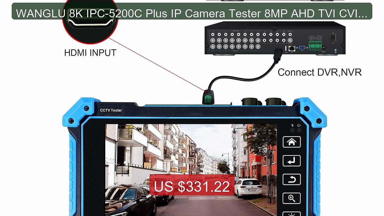 WANGLU 8K IPC-5200C Plus IP Camera Tester 8MP AHD TVI CVI SDI Anal... -- Best Deal 2026 | Shop Now!