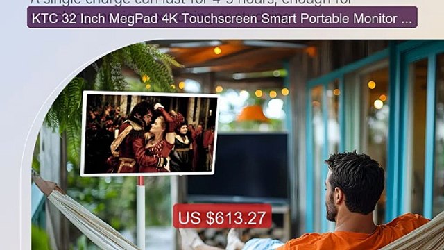 KTC 32 Inch MegPad 4K Touchscreen Smart Portable Monitor with... Amazing Value 2026 | Must Have!