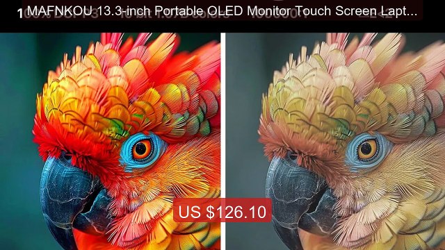 MAFNKOU 13.3-inch Portable OLED Monitor Touch Screen Laptop Ex... Best Buy 2026 | Great Quality!