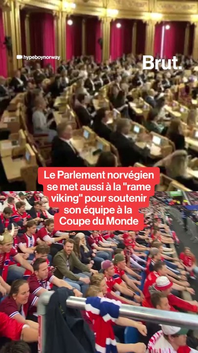 Le Parlement norvégien se met aussi à la "rame viking" pour soutenir son équipe à la  Coupe du Monde