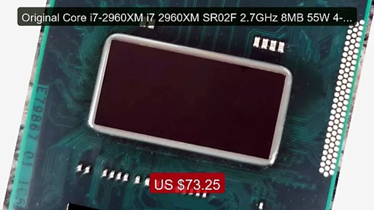 Original Core i7-2960XM i7 2960XM SR02F 2.7GHz 8MB 55W 4-Core... -- Amazing Value 2026 | Must Have!
