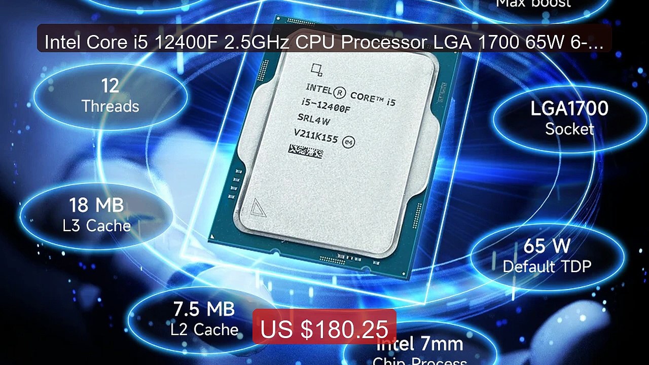 Intel Core i5 12400F 2.5GHz CPU Processor LGA 1700 65W 6-Core ... -- Best Buy 2026 | Great Quality!