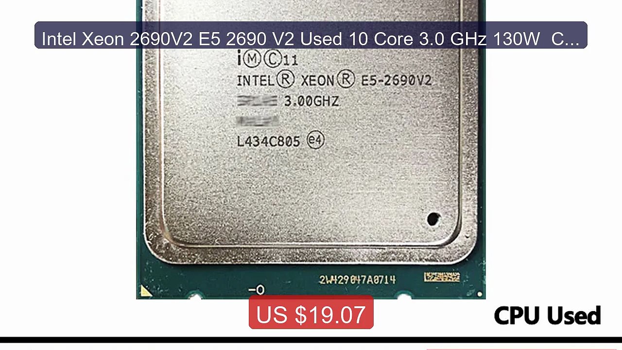 Intel Xeon 2690V2 E5 2690 V2 Used 10 Core 3.0 GHz 130W  CPU Process... -- Top Rated 2026 | Buy Now!