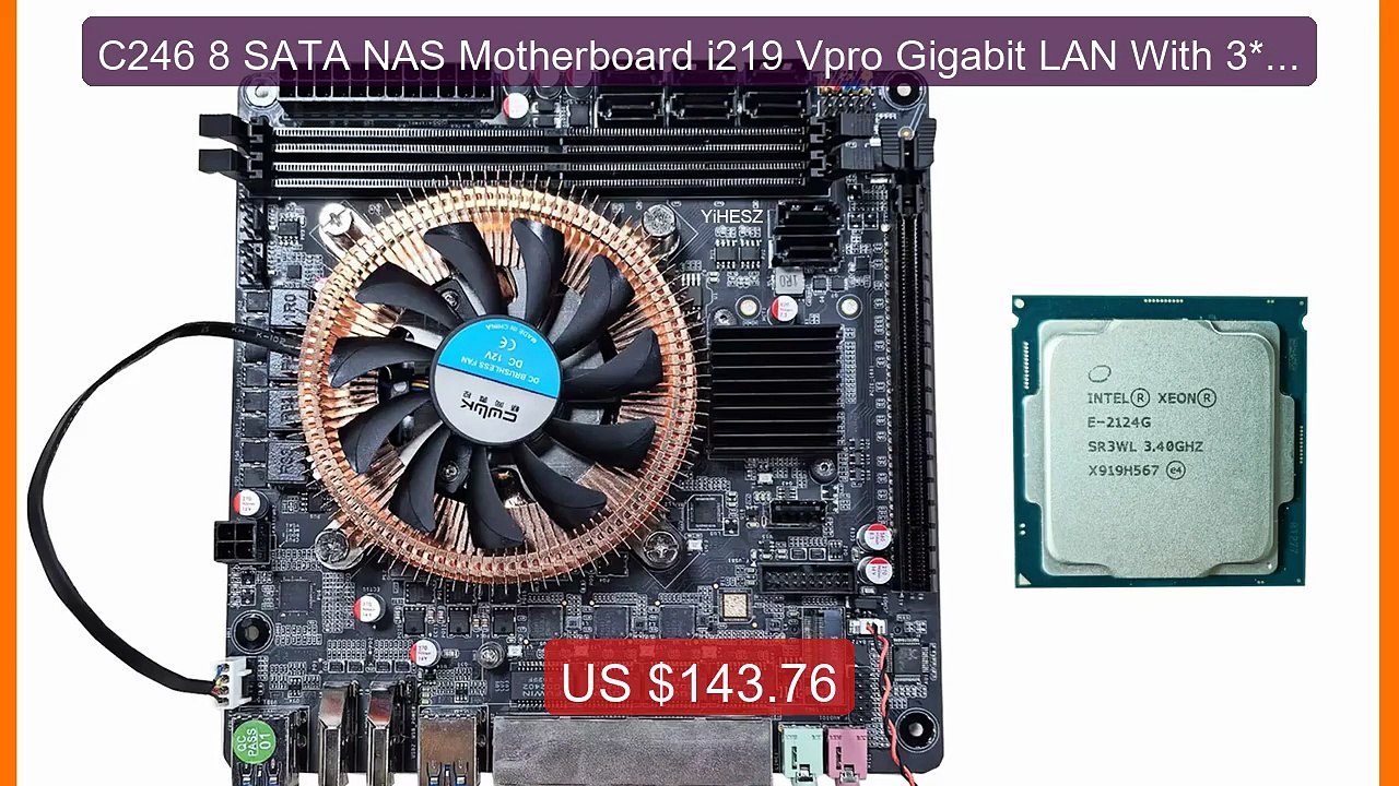 C246 8 SATA NAS Motherboard i219 Vpro Gigabit LAN With 3*i226v... -- Best Buy 2026 | Great Quality!