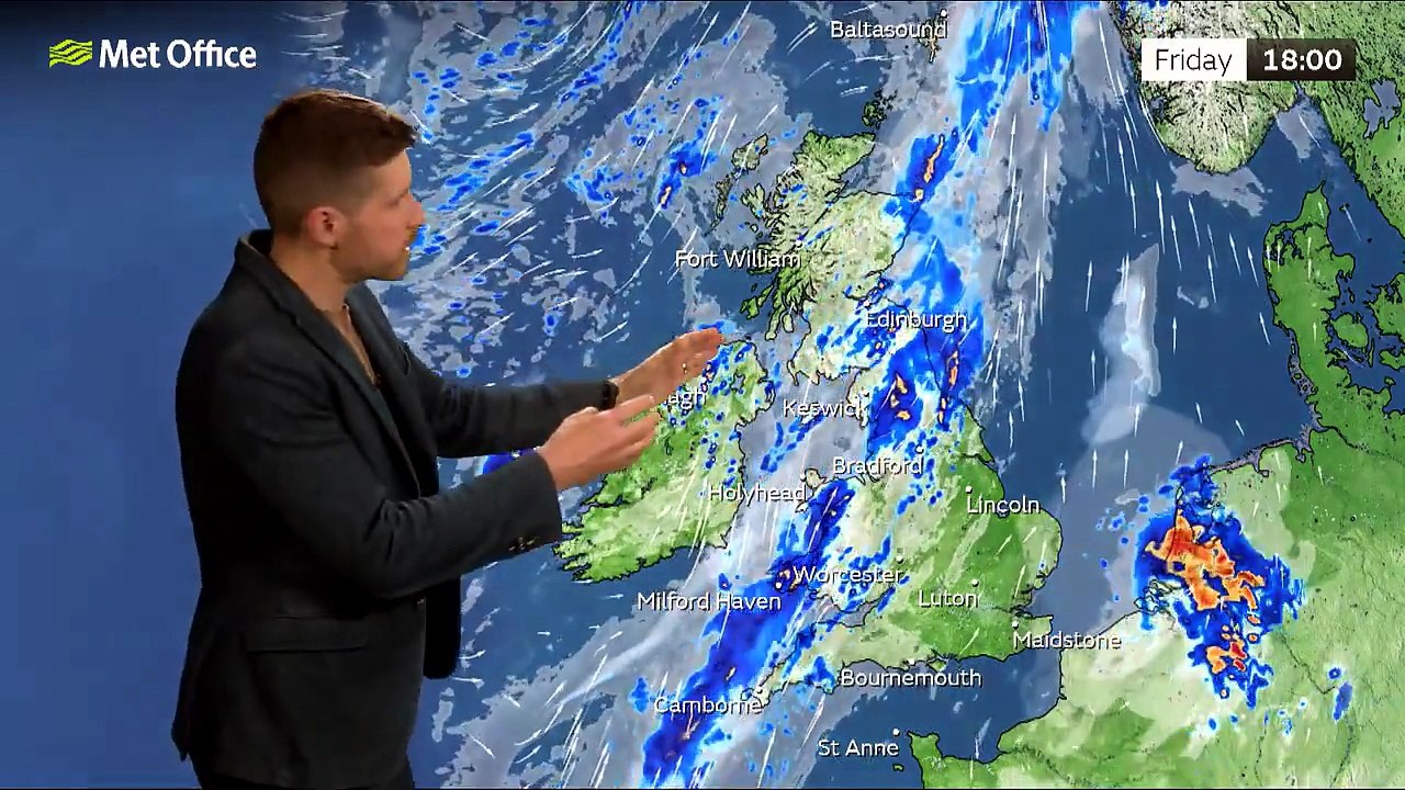 Met Office Friday Afternoon Weather Forecast 19/06/2026