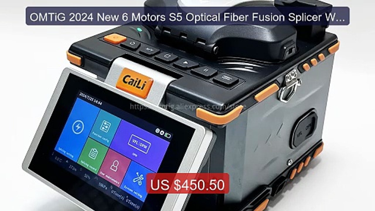 OMTiG 2024 New 6 Motors S5 Optical Fiber Fusion Splicer Wel... -- Top Pick 2026 | Unbeatable Price!