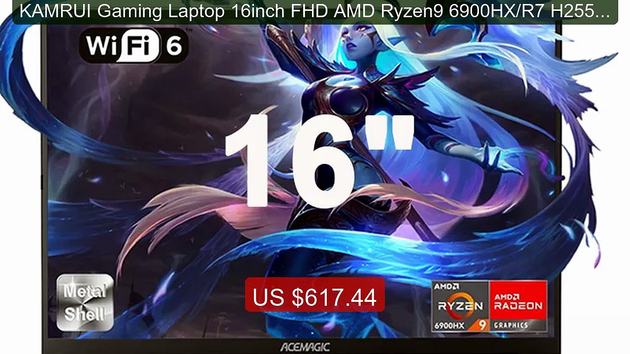 KAMRUI Gaming Laptop 16inch FHD AMD Ryzen9 6900HX/R7 H255 24GB 512... -- Best Deal 2026 | Shop Now!