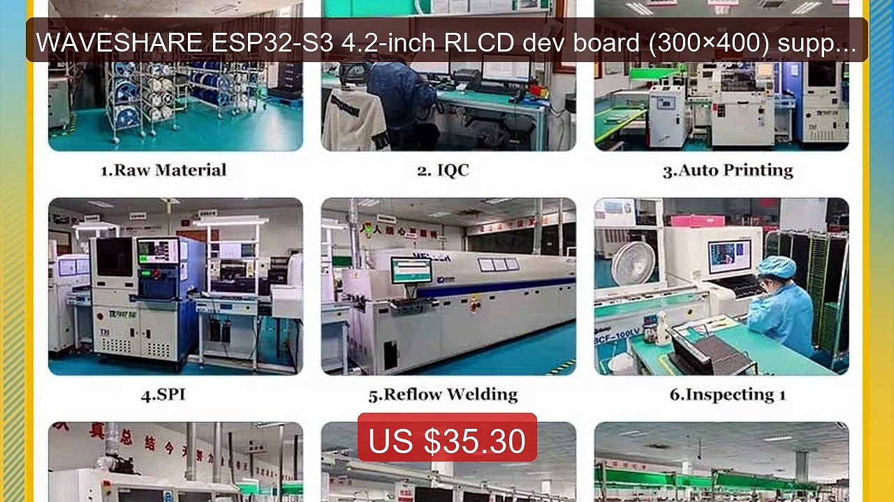 WAVESHARE ESP32-S3 4.2-inch RLCD dev board (300×400) supporting Wi... -- Best Deal 2026 | Shop Now!