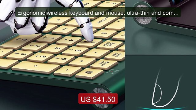 Ergonomic wireless keyboard and mouse, ultra-thin and compact desig... Top Rated 2026 | Buy Now!