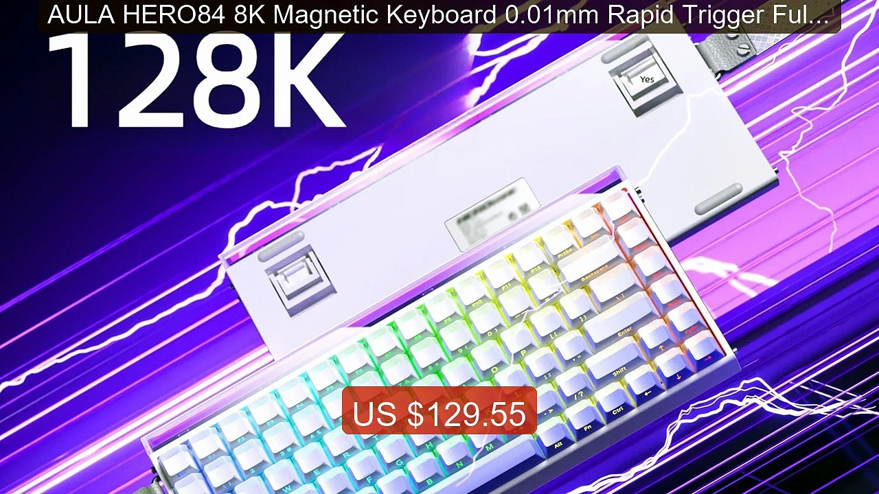 AULA HERO84 8K Magnetic Keyboard 0.01mm Rapid Trigger Full Keys Hot... -- Top Rated 2026 | Buy Now!
