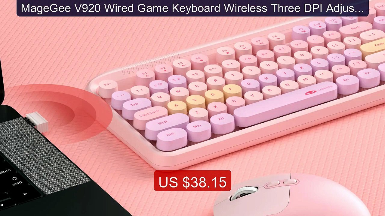 MageGee V920 Wired Game Keyboard Wireless Three DPI Adjustable... -- Best Buy 2026 | Great Quality!