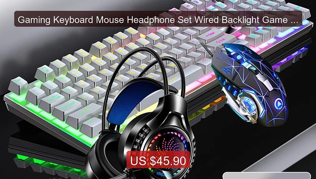 Gaming Keyboard Mouse Headphone Set Wired Backlight Game 10... -- Top Pick 2026 | Unbeatable Price!