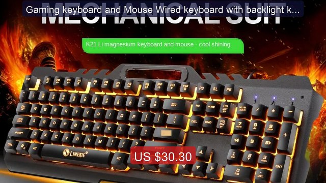 Gaming keyboard and Mouse Wired keyboard with backlight keyboa... Hot Deal 2026 | Limited Offer!