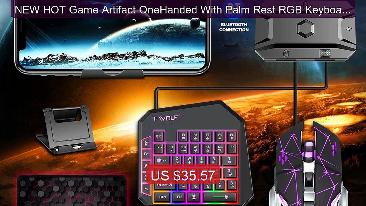 NEW HOT Game Artifact OneHanded With Palm Rest RGB Keyboard Conver... -- Best Deal 2026 | Shop Now!